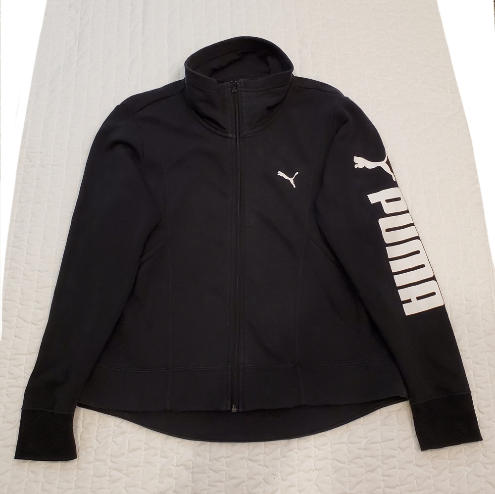 Puma Womens Full Zip High-Low Track Jacket Large